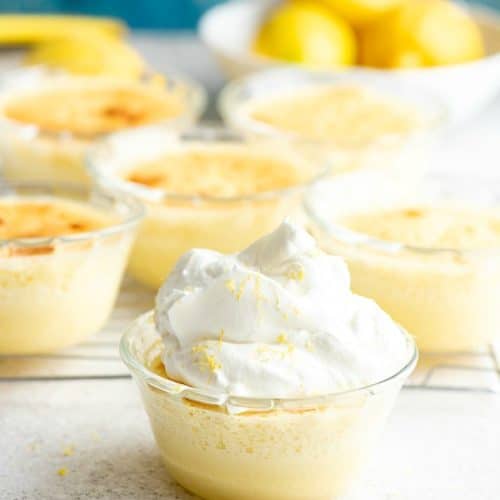 Lemon Baked Custard with Sponge Cake Top - BoulderLocavore.com