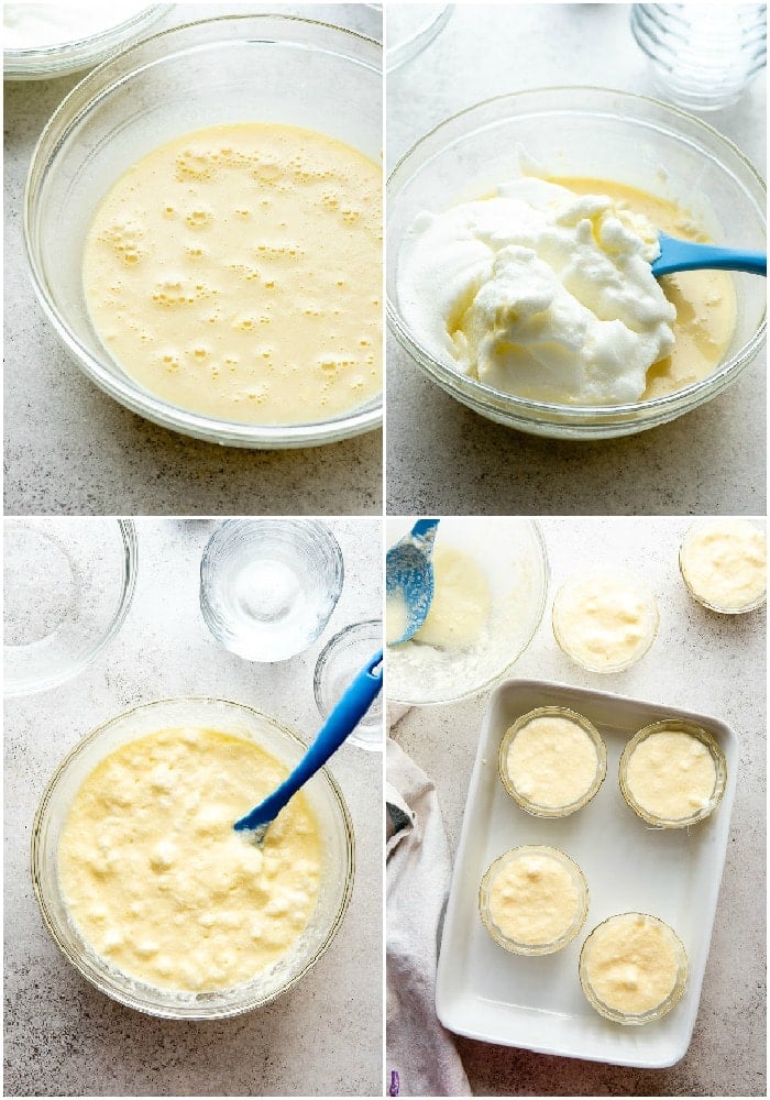 Lemon Baked Custard process steps