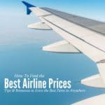 How to Find the Best Airline Prices (airplane wing in sky)
