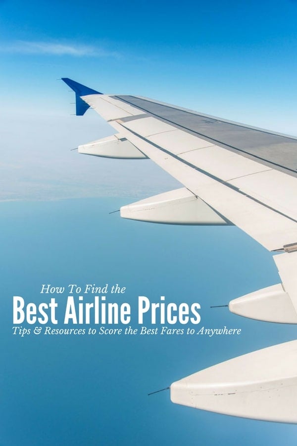 How to Find the Best Airline Prices (airplane wing in sky)