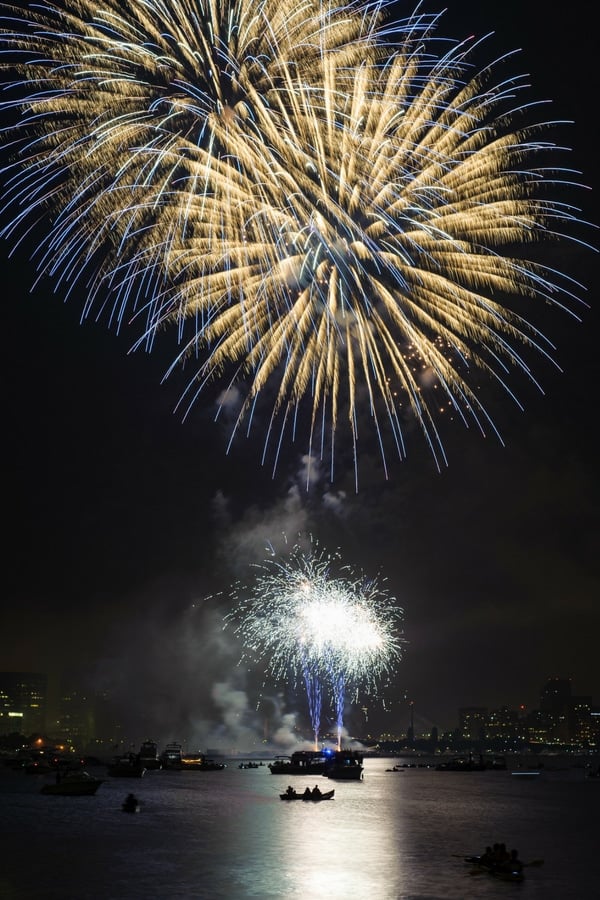 Fourth of July Fireworks Boston Massachusetts