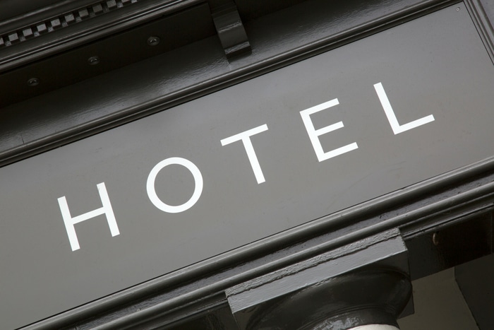 Hotel Sign for HotelTonight travel app