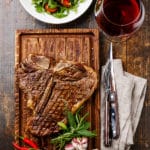 Grilled Porterhouse Steak on cutting board