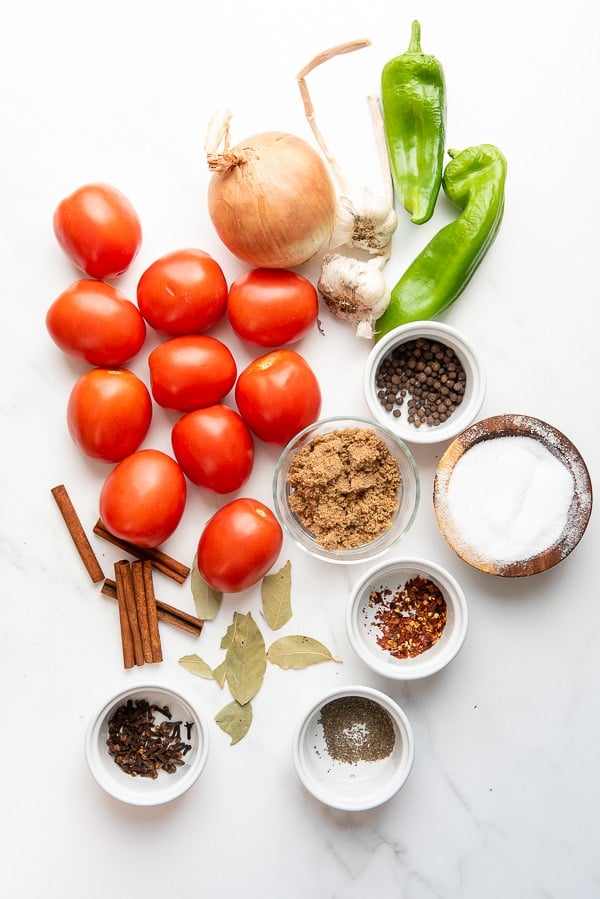 Homemade Ketchup ingredients