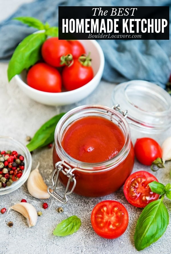 The Best Homemade Ketchup - Made with Fresh Tomatoes!