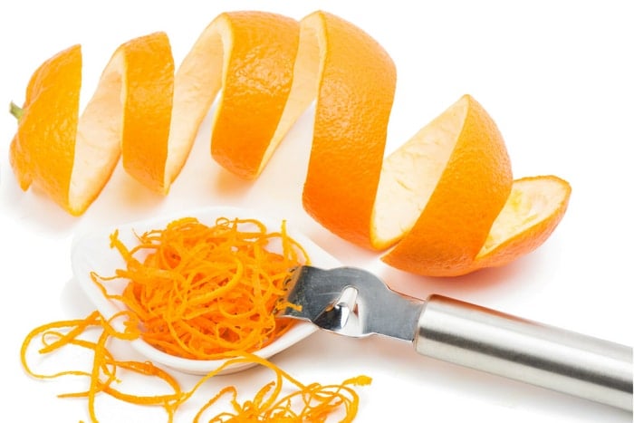 How to remove orange zest