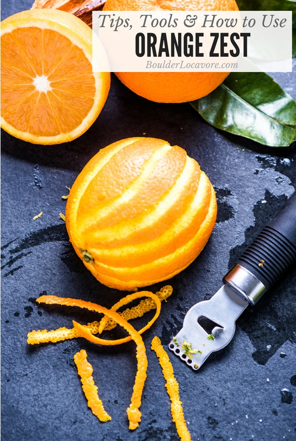 How to make orange zest 