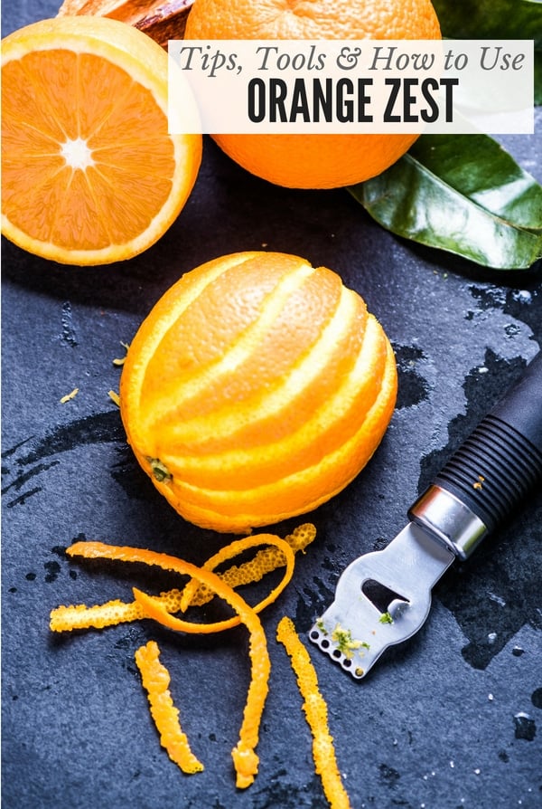 Orange Zest with zester (title image)