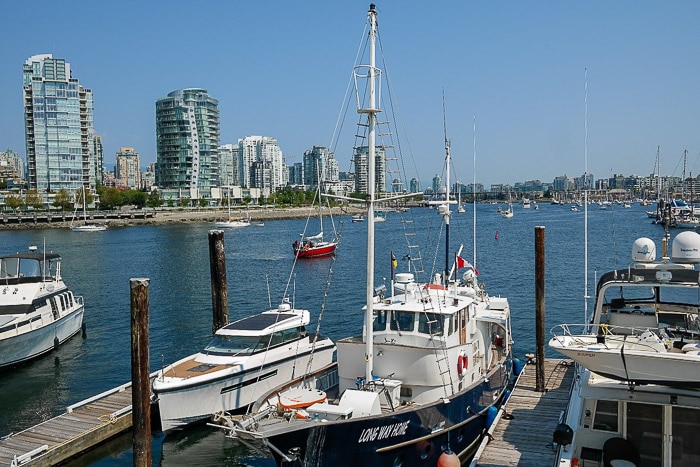 False Creek view from Dockside Restaurant 