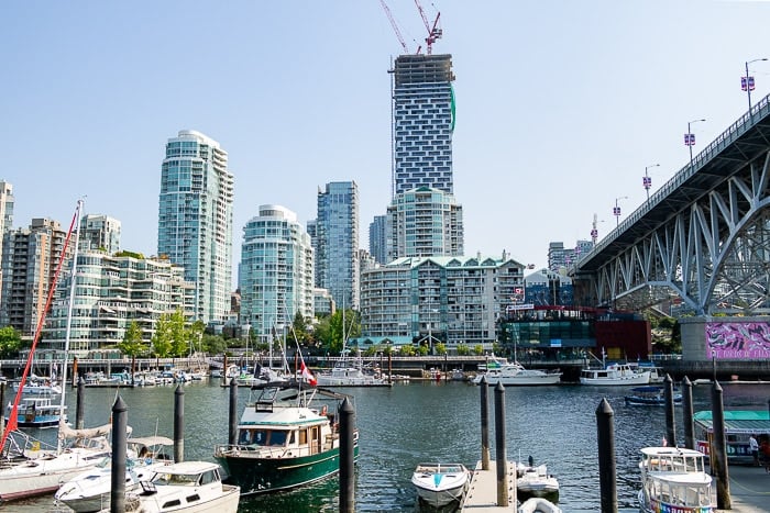 False Creek view from Granville Island 