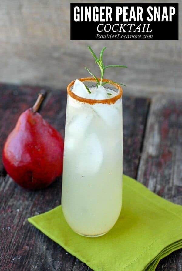 Ginger Pear Snap cocktail