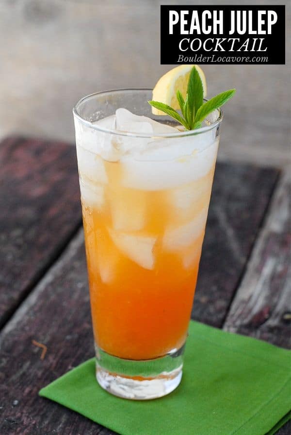 Peach Julep cocktail