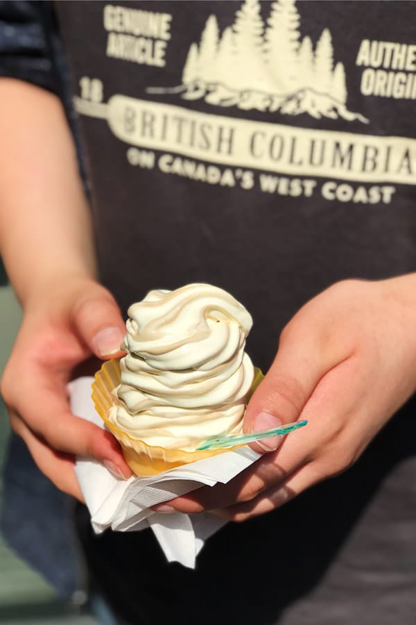 Vancouver maple syrup ice cream