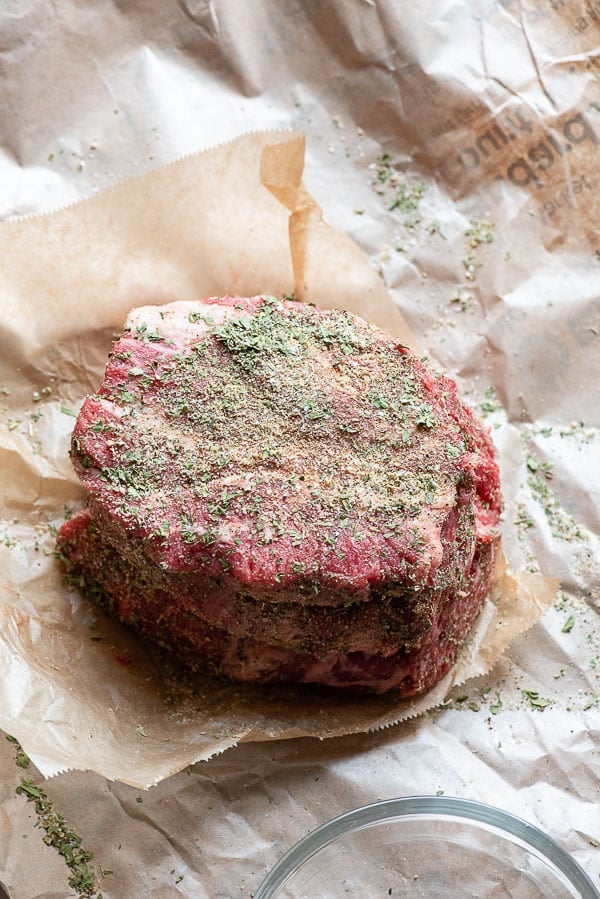 Chuck Roast with an herb rub