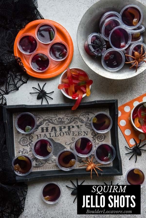 squirm Halloween jello shots