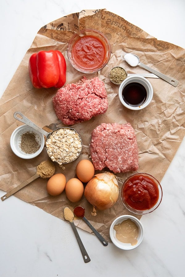 Home-Style Instant Pot Meatloaf ingredients 