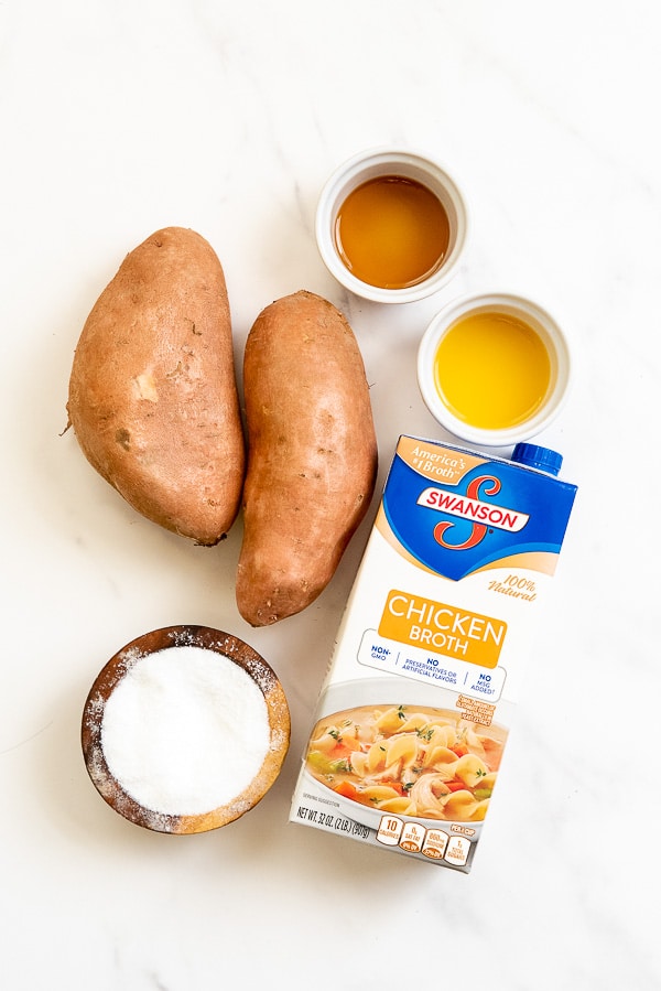 Mashed Instant Pot Sweet Potatoes ingredients 