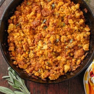 Spicy Chorizo Cornbread Dressing