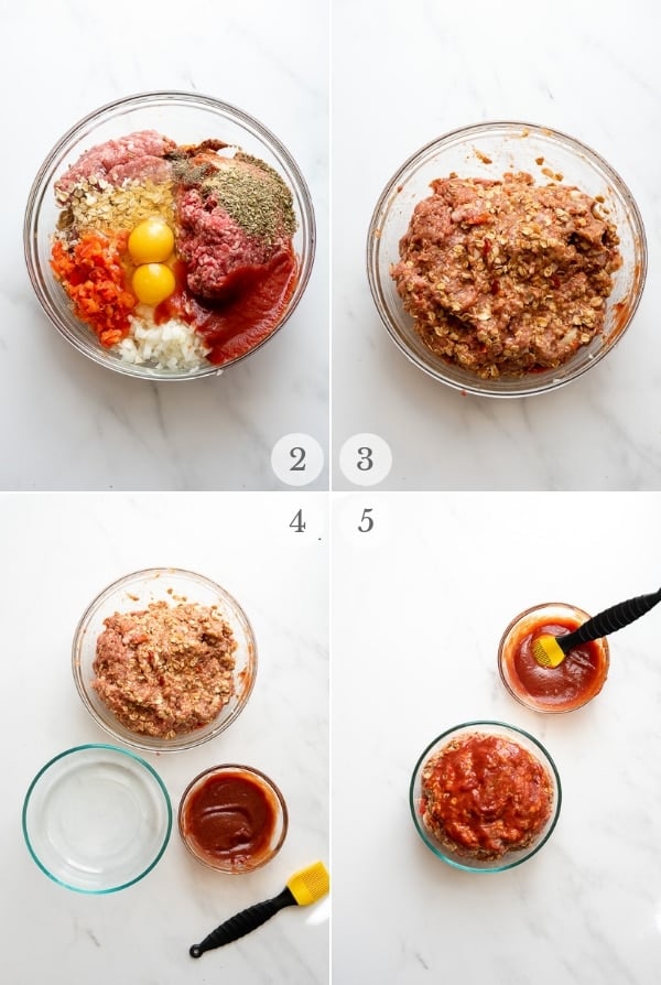 home-style instant pot meatloaf steps 2-5