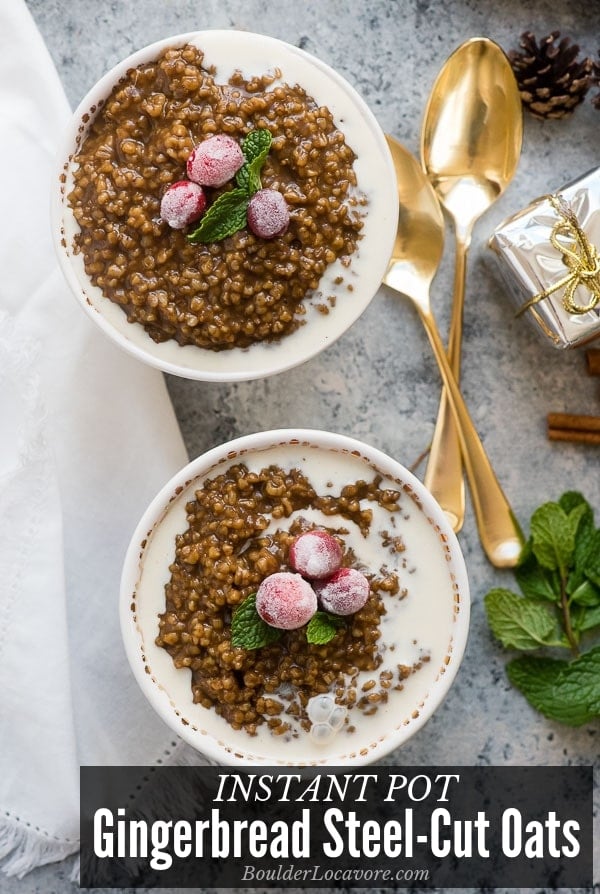 Instant Pot Gingerbread Steel-Cut Oats title