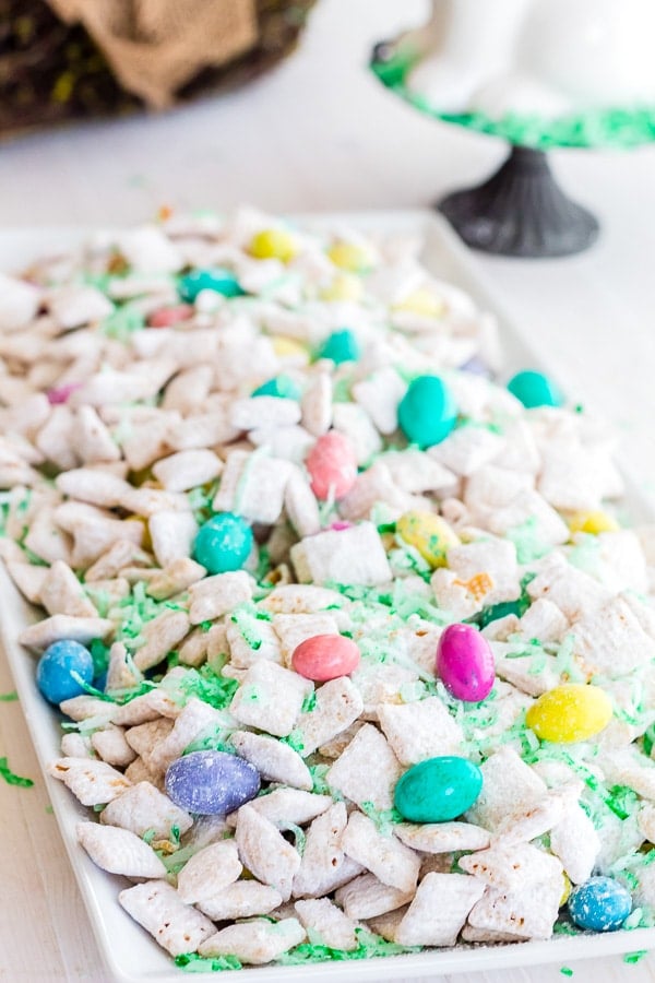 Muddy Buddies with colorful candies