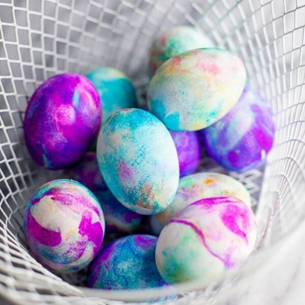 Dying Easter Eggs with Cool Whip or Shaving Cream - Boulder Locavore