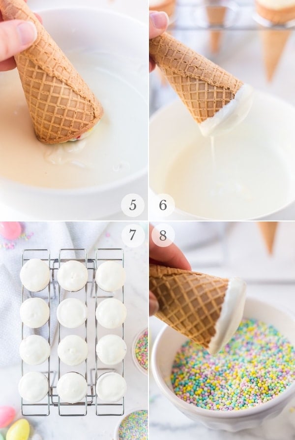 Easter Cupcakes process photos 2