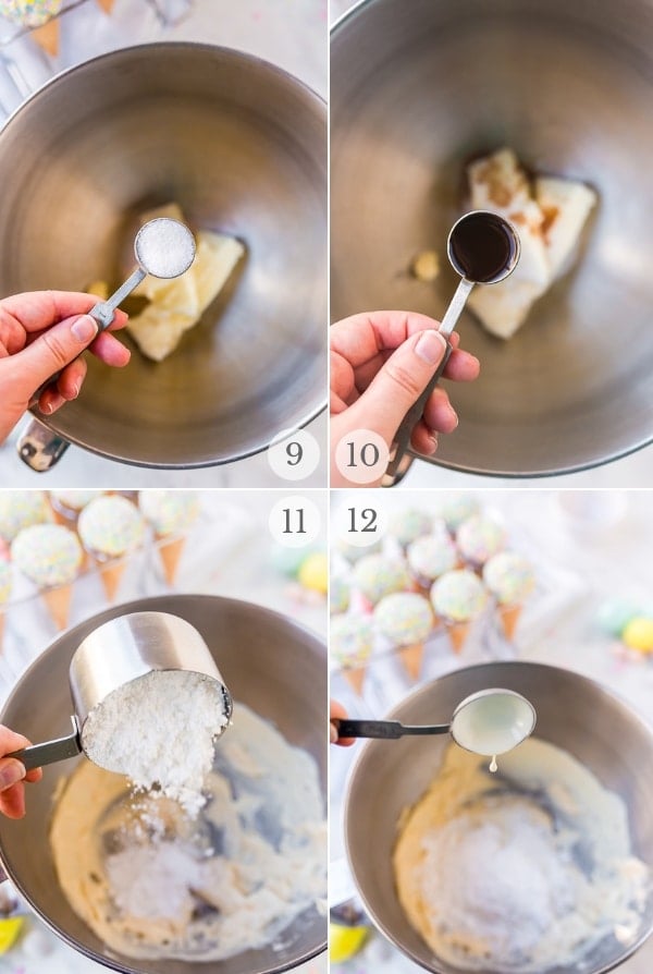 Easter Cupcakes process photos 3