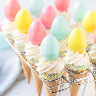 Easter Ice Cream Cone Cupcakes title image