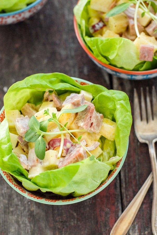 Hawaiian Chopped Ham Salad - a leftover ham recipe