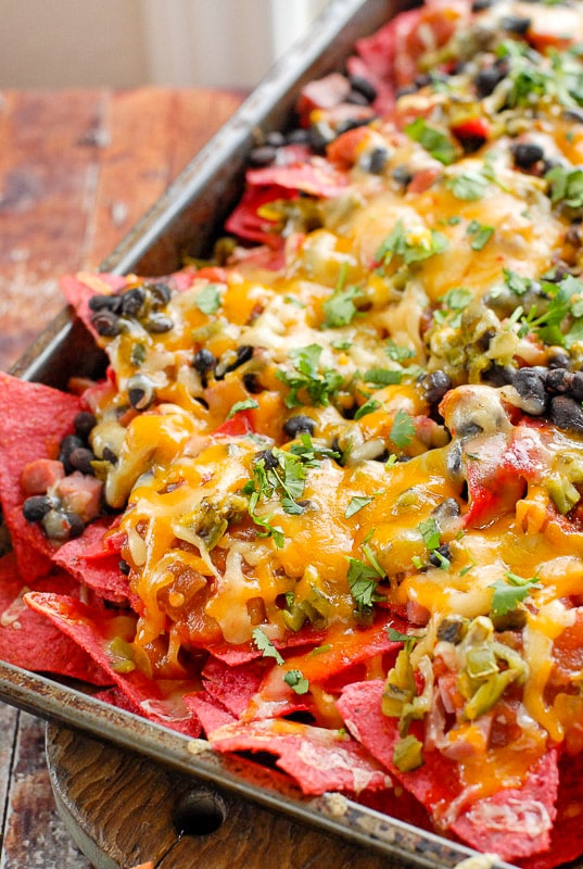 leftover ham black bean nachos recipe