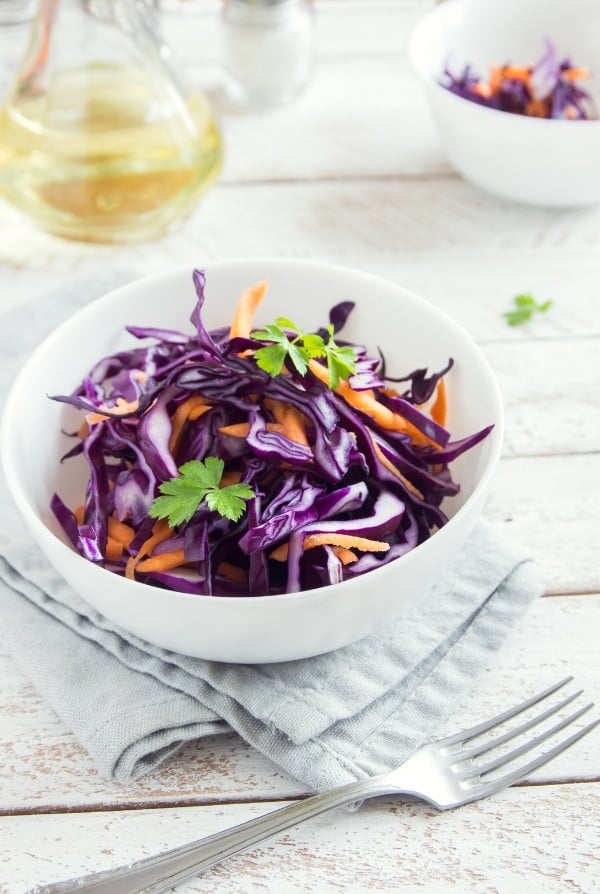 Purple cole slaw