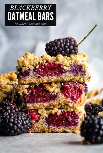 Blackberry Oatmeal Bars - Easy Dessert Recipe- Boulder Locavore