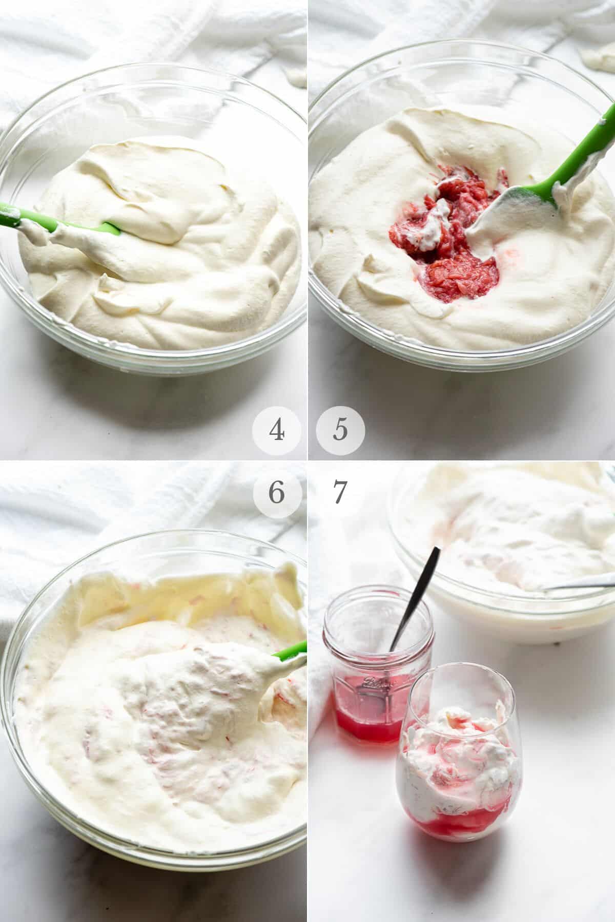 rhubarb fool recipe steps 4-7.