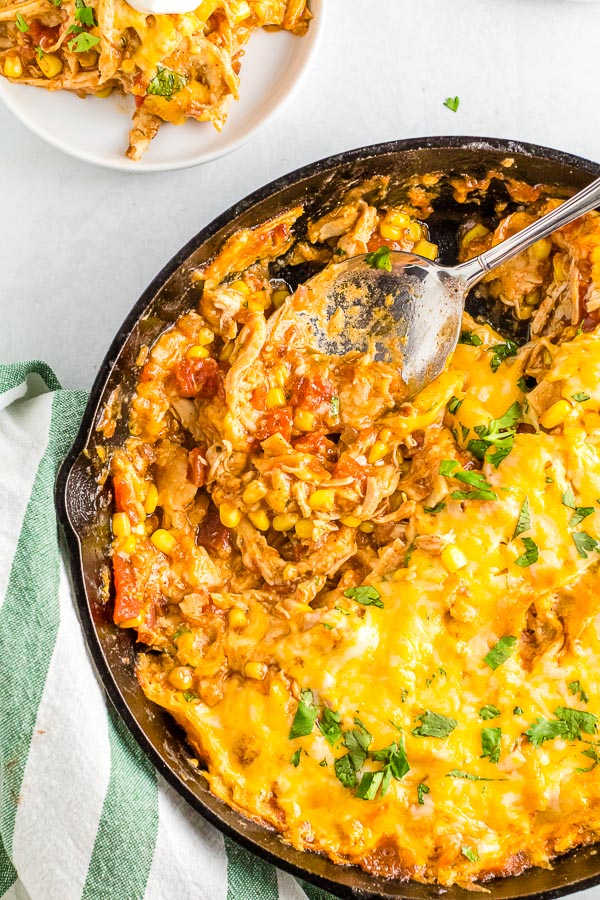 chicken enchilada skillet 