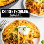 chicken enchilada skillet title image