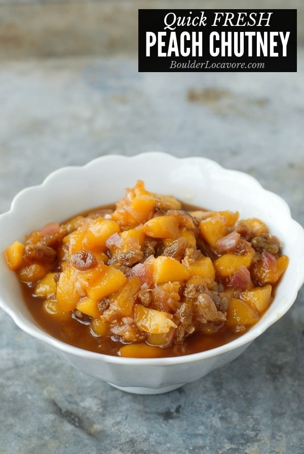 peach chutney recipe title image