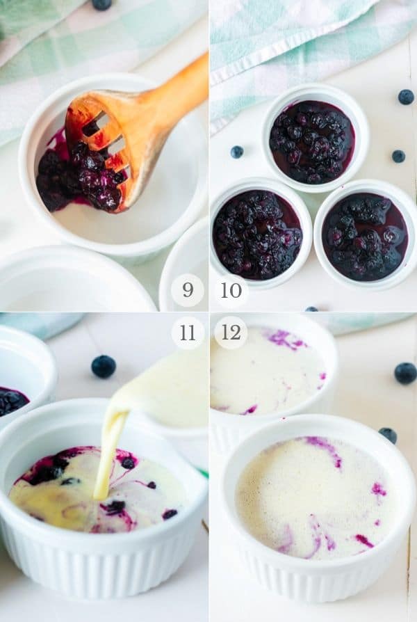 assembling creme brulee for the instant pot - recipe steps photos