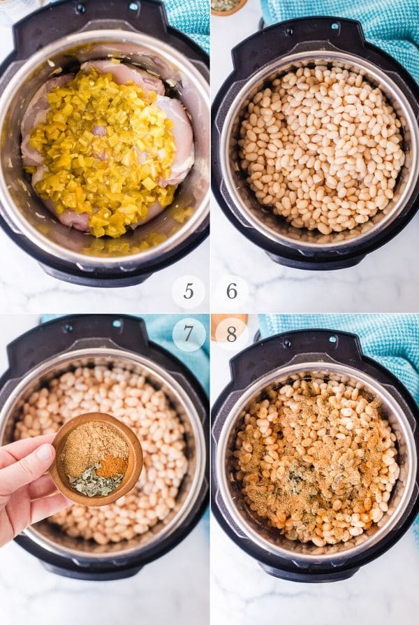 Instant Pot White Chicken Chili recipe process steps 2