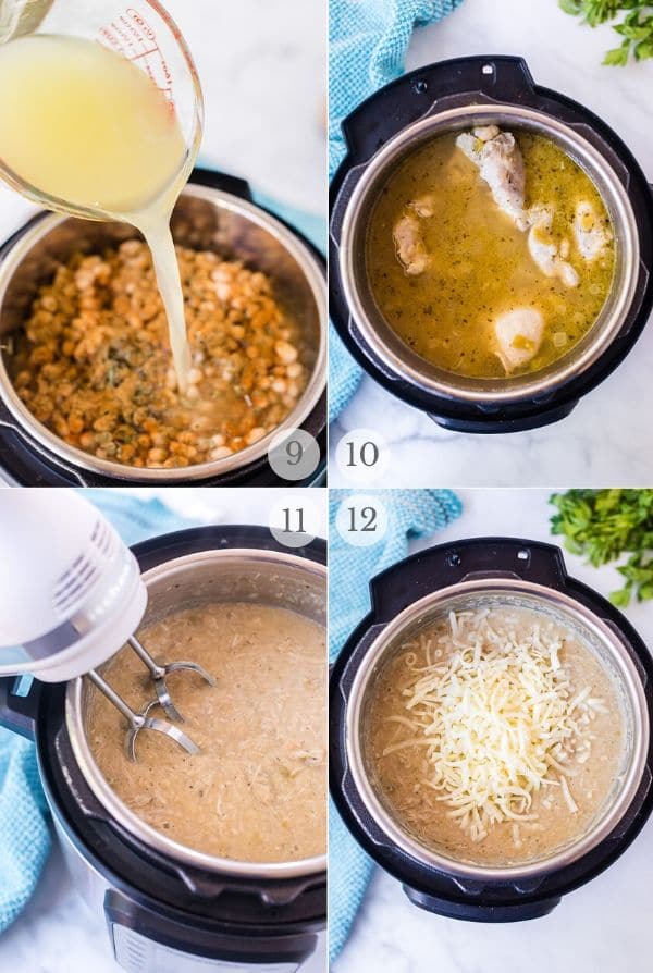 Instant Pot White Chicken Chili recipe process steps 3