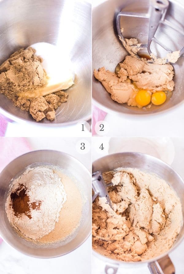 Snickerdoodles recipe steps photo collage 1