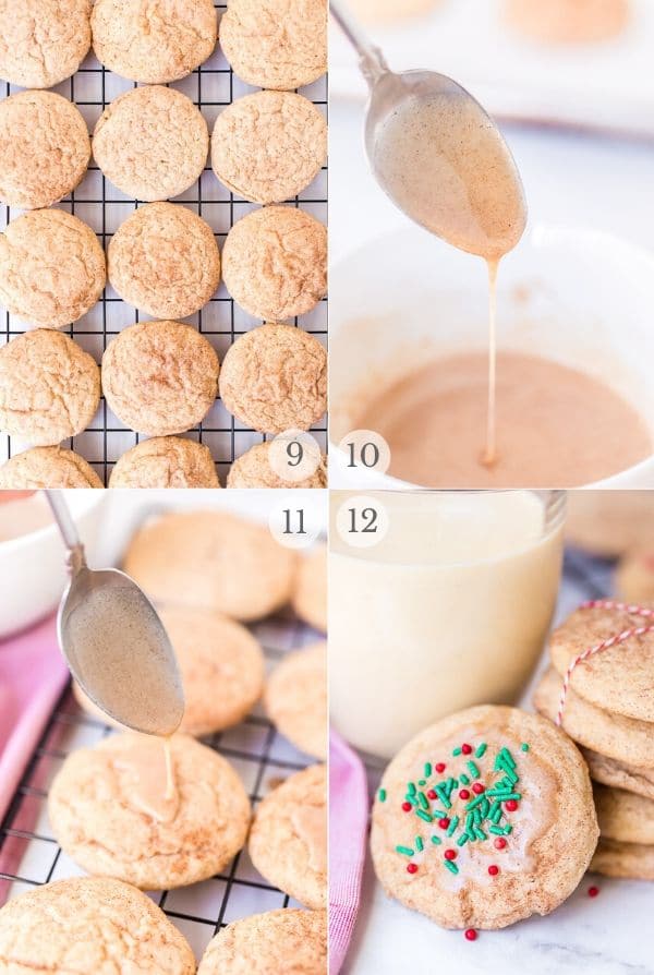 Snickerdoodles recipe steps photo collage 3