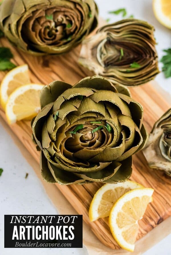 INSTANT POT ARTICHOKES TITLE