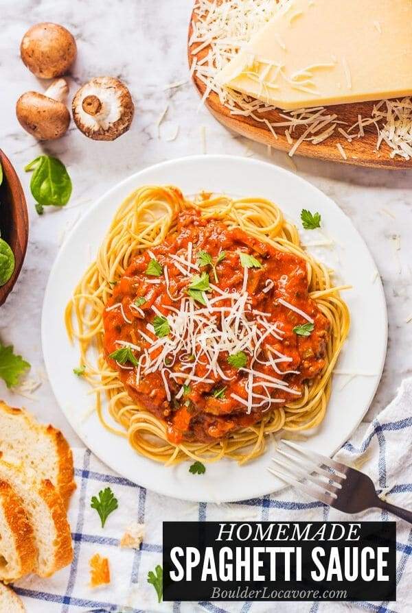 Homemade Spaghetti Sauce title