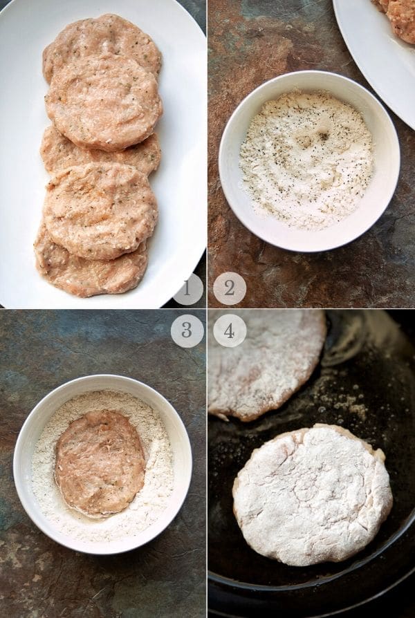 how to make Salisbury Steak (recipe steps photos): making patties through breading and frying