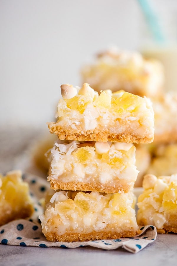 stack of Magic Cookie Bars