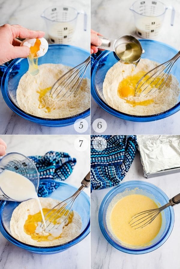Cornbread recipe process steps photos 5-8