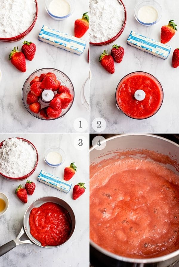 Strawberry Frosting recipes steps photos 1-4