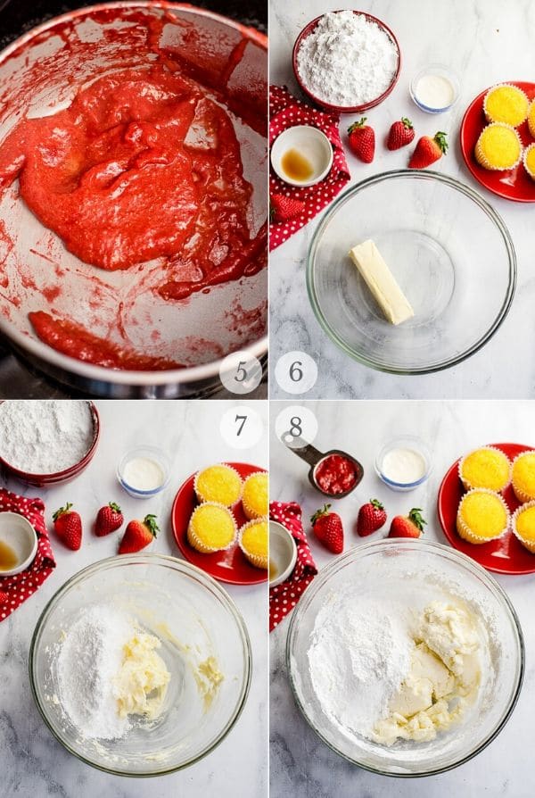 Strawberry Frosting recipes steps photos 5-8