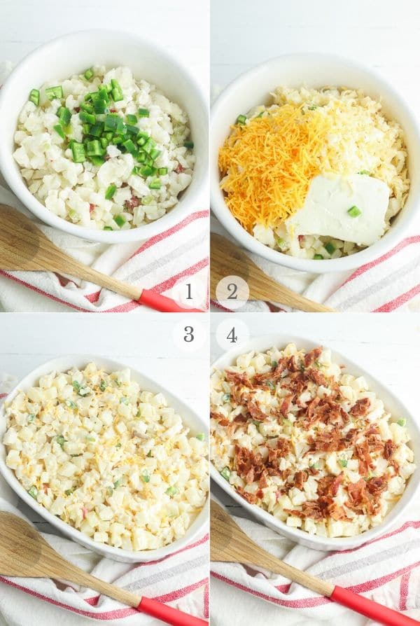 jalapeno popper cheesy potato recipe steps collage 1